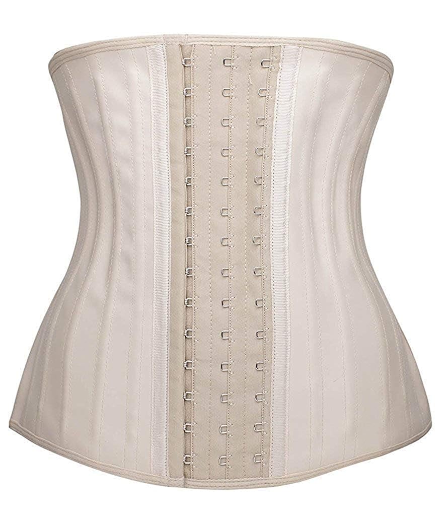 shaperx 女式运动乳胶腰部训练紧身衣 束腰减重沙漏型塑身衣 米色(25